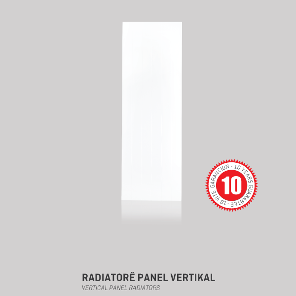 Panel radiator flat vertical